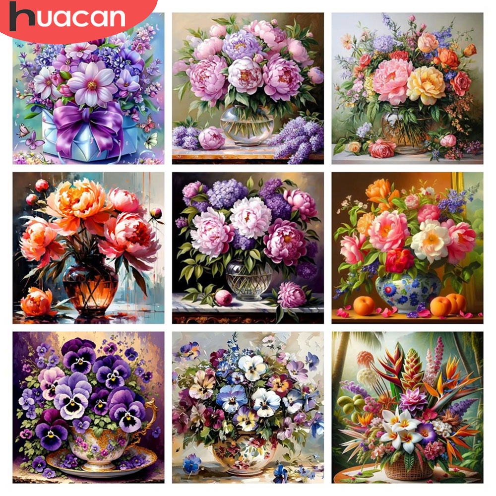 HUACAN 5D Diamond Mosaic Rose  - Resin Art Wallpaper review and price