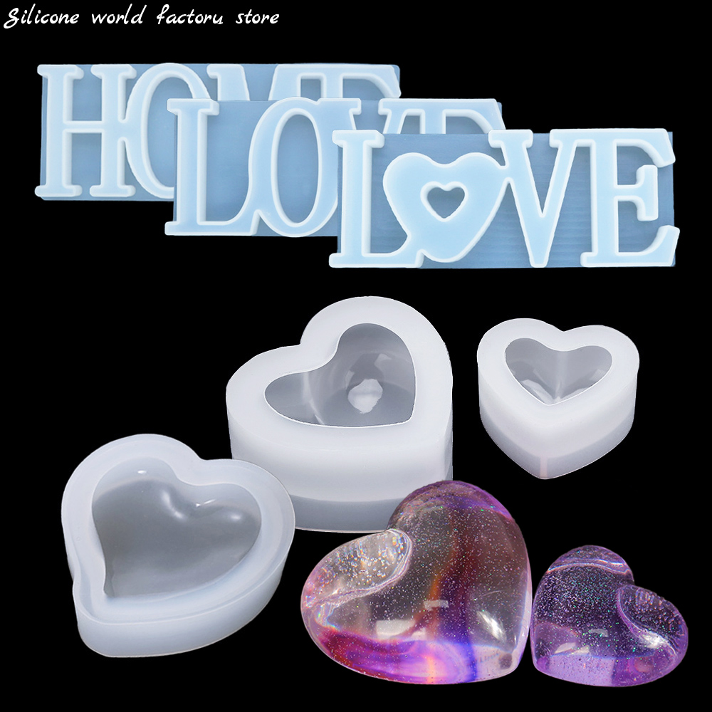Silicone World 3D Heart Candle - Resin Art Alphabet review and price